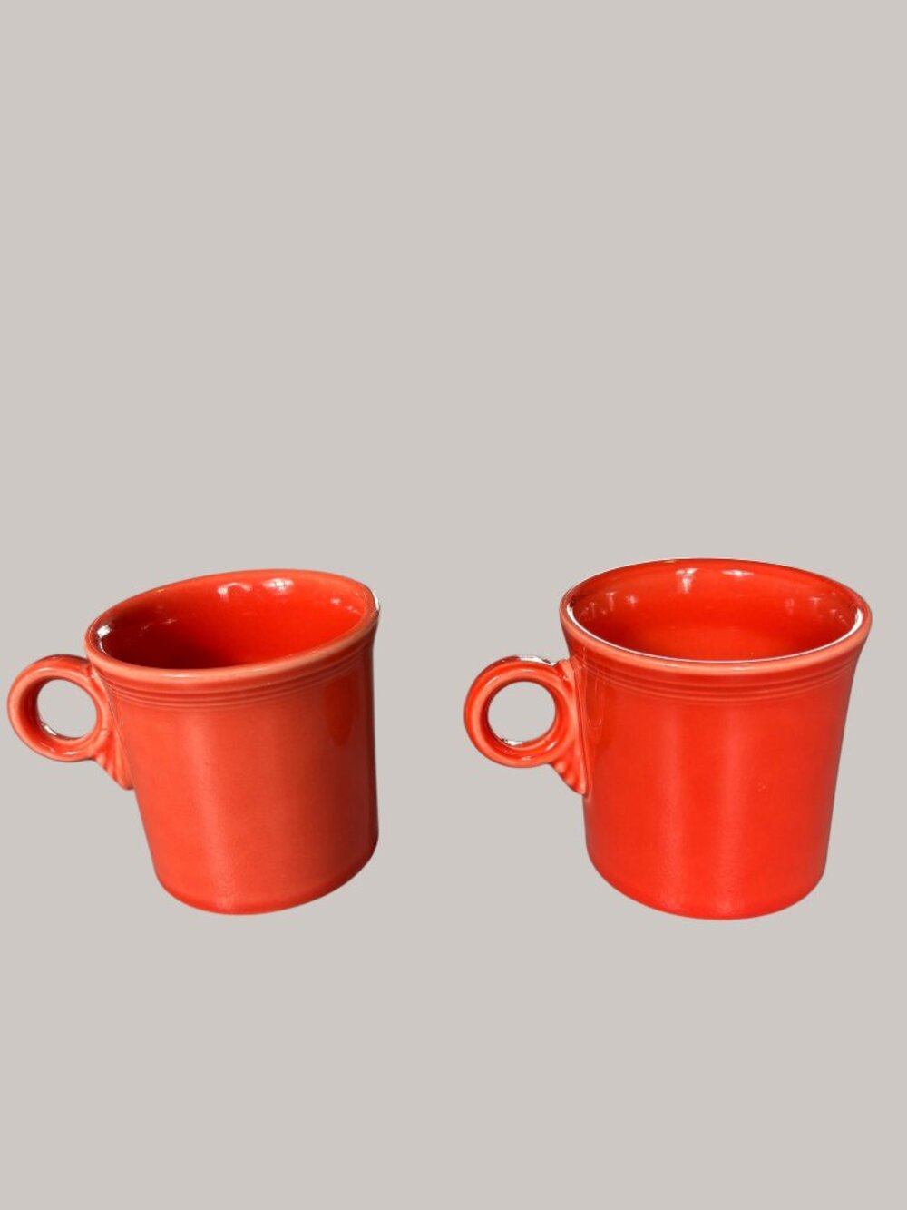 Fiesta Scarlet Red Java Coffee Mugs Set of 2 12 oz HLC USA